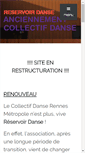 Mobile Screenshot of collectifdanse.fr
