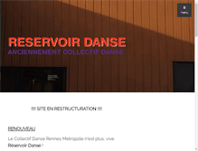 Tablet Screenshot of collectifdanse.fr